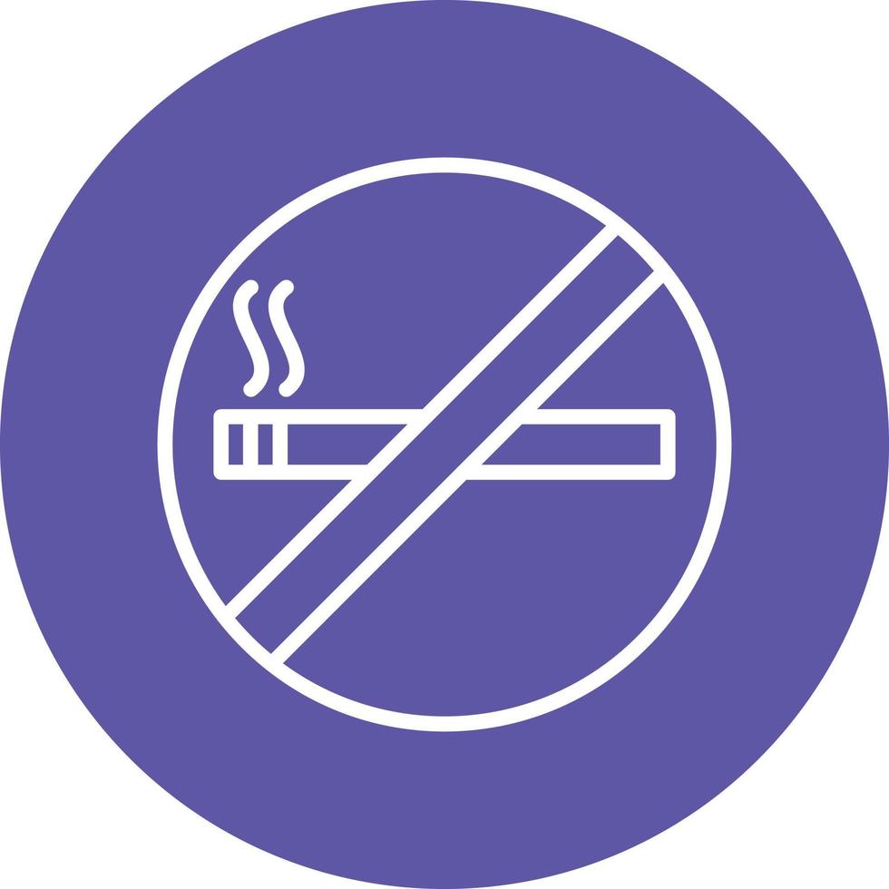 ingen rökning ikon stil vektor
