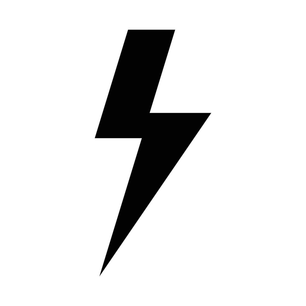 flash vektor ikon i fast stylr