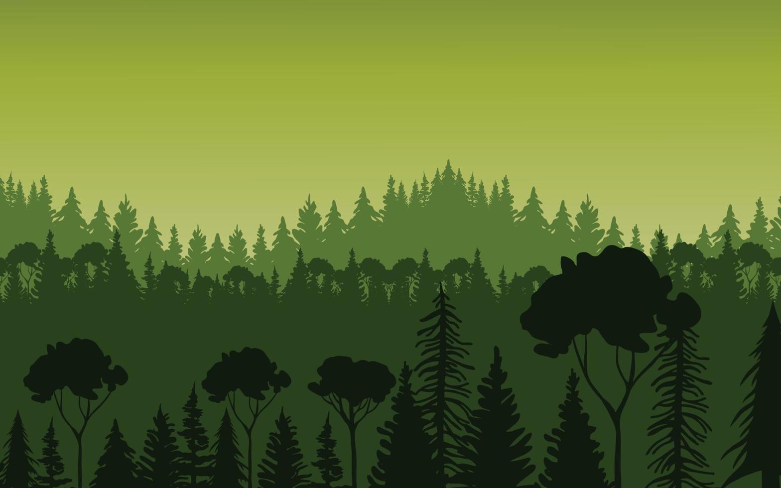 Illustration der Waldlandschaft vektor
