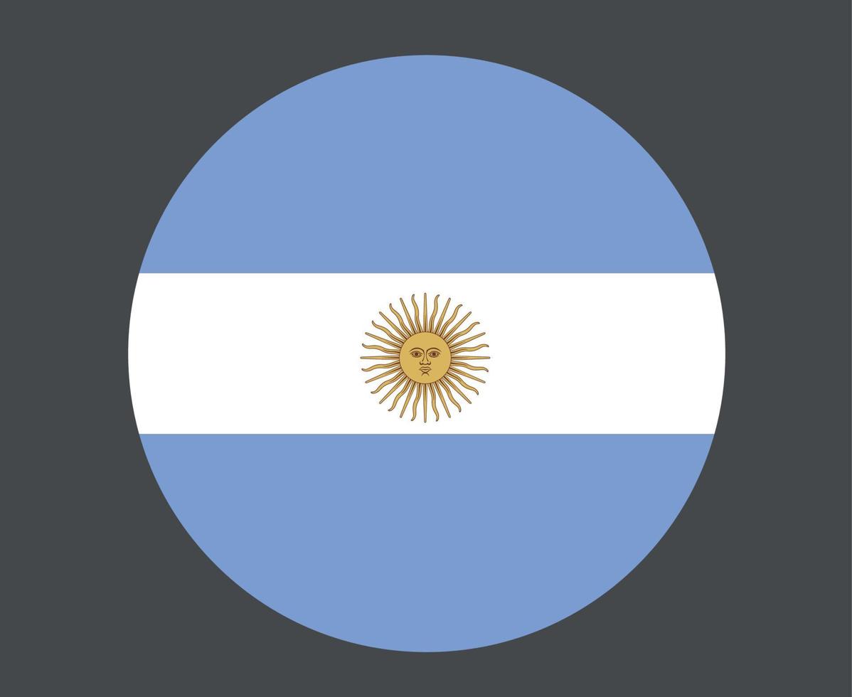 Argentinien-Flagge nationales amerikanisches lateinisches Emblemikonenvektorillustrations-Zusammenfassungsgestaltungselement vektor