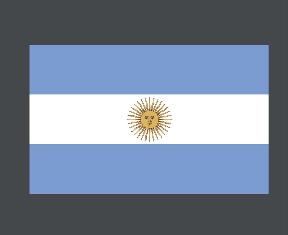 argentina flagga nationella amerikanska latinska emblem symbol ikon vektor illustration abstrakt designelement