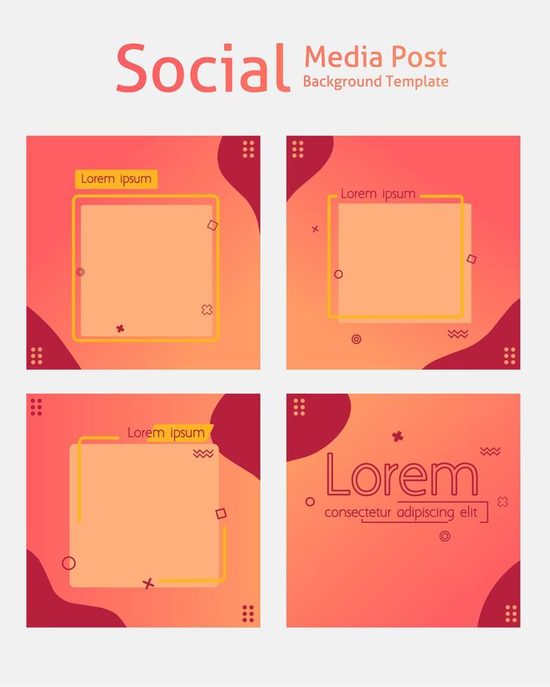 modernt rea- och bannererbjudande för inlägg på sociala medier. vektor design