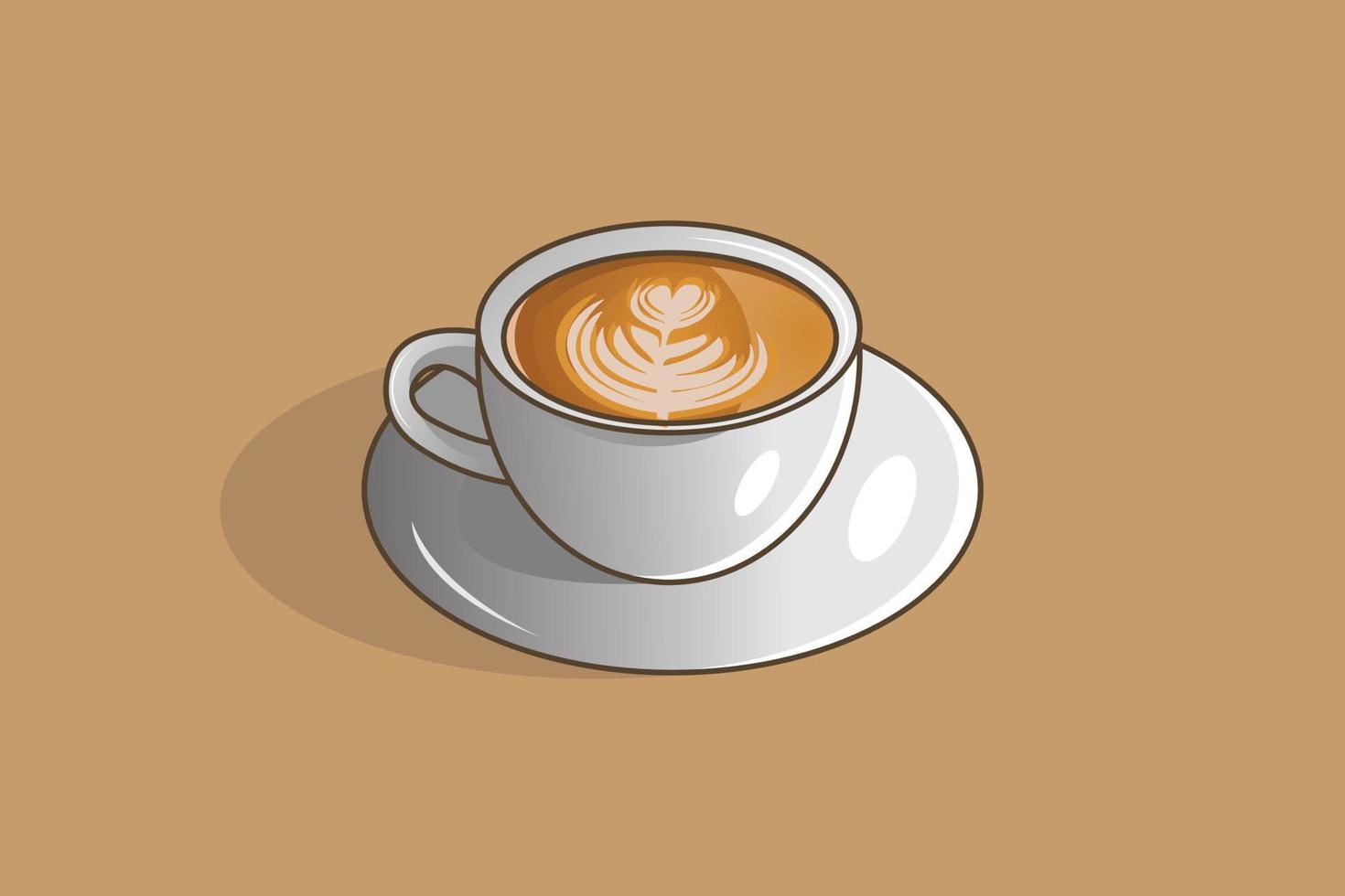 Kaffeetasse Vektorgrafik-Design-Illustration vektor