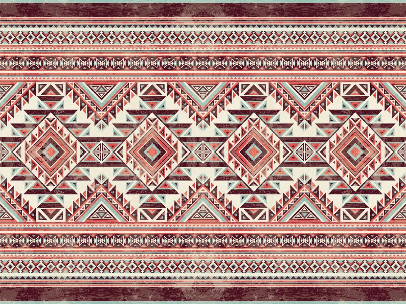 geometriska etniska mönster sömlös färg orientaliska. seamless mönster. design för tyg, gardin, bakgrund, matta, tapeter, kläder, omslag, batik, tyg, vektorillustration vektor