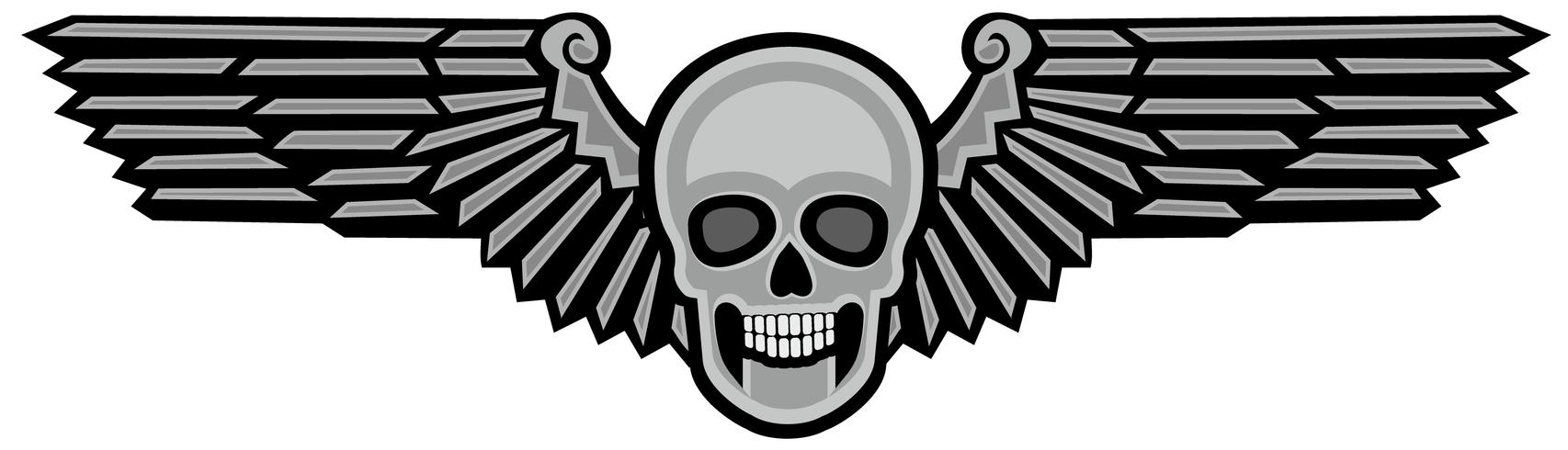 Armee Schädel Wappen vektor