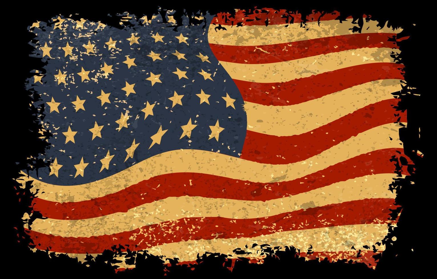 eleganta nödställda amerikanska flaggan bakgrund vektor