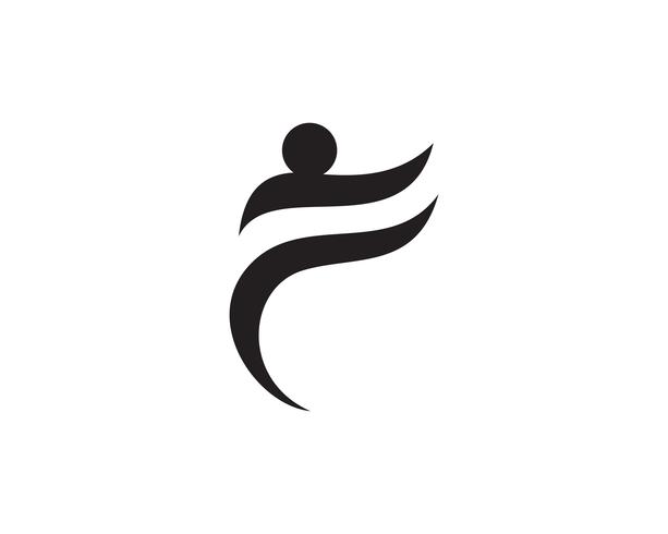 Menschen Pflege Erfolg Gesundheit Leben Logo Vorlage vektor