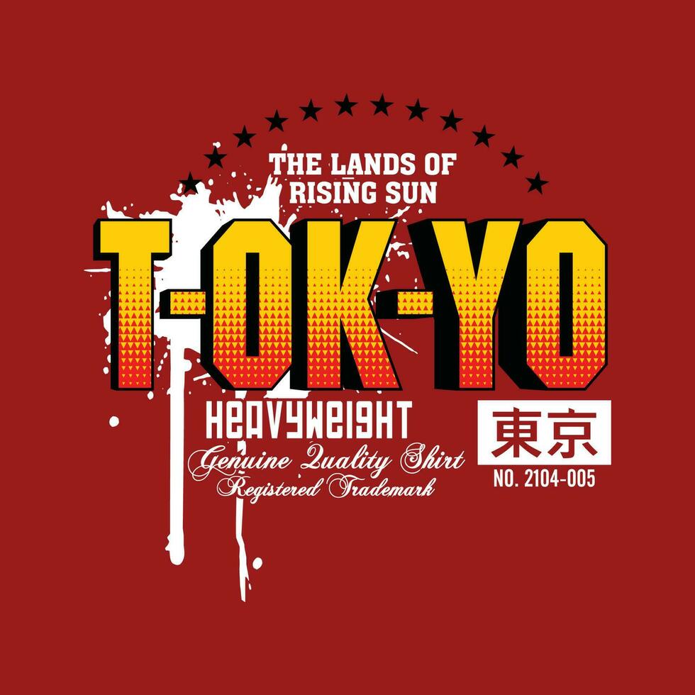 Tokio Schriftzug Hände und Slogan Typografie Design in Vektorillustration. Inschrift auf Japanisch mit der Übersetzung ist Seoul vektor