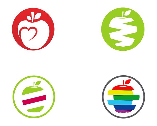 Apple logo och symboler vektor illustration ikoner app ..