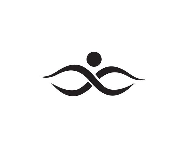 Menschen Pflege Erfolg Gesundheit Leben Logo Vorlage vektor