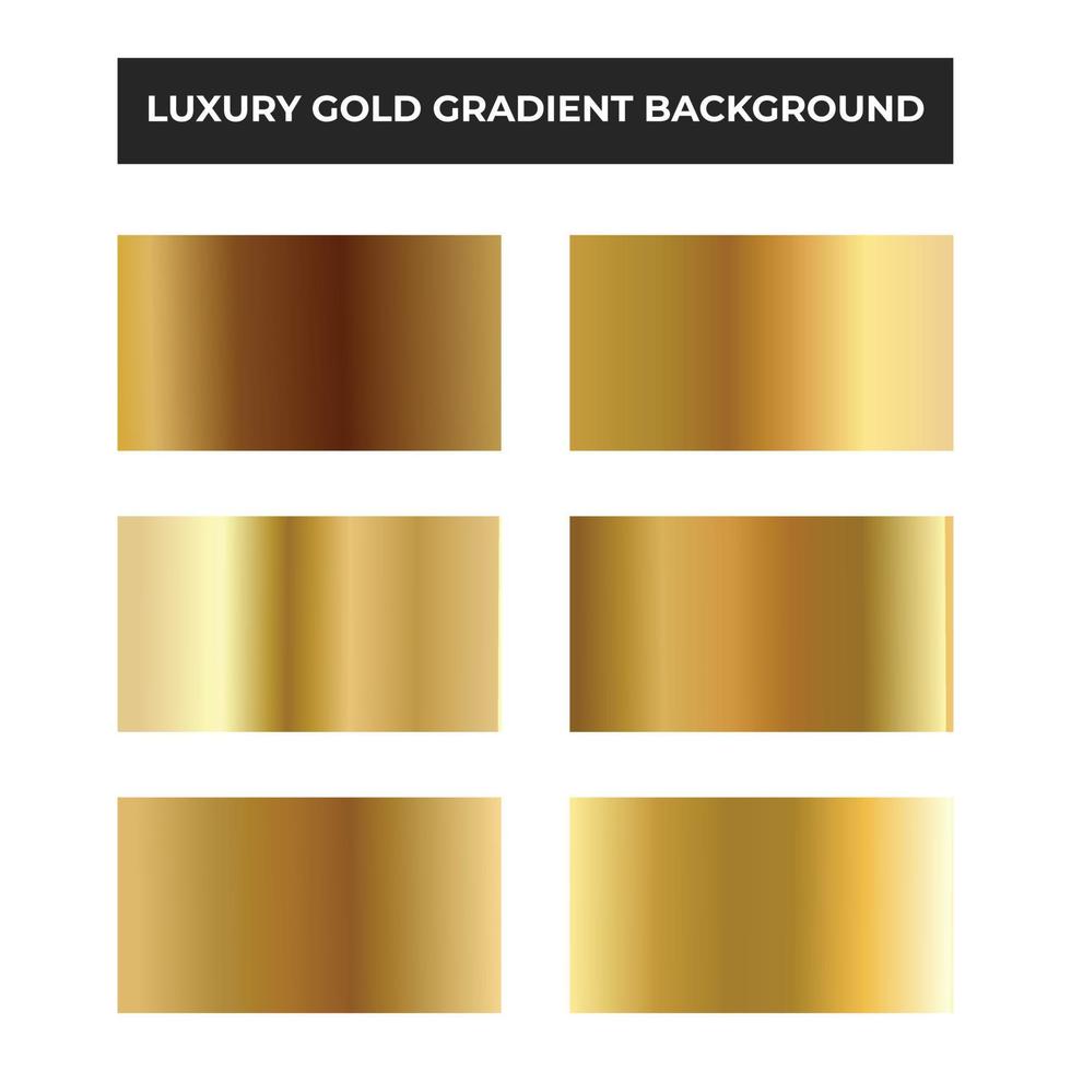 uppsättning av lyx guld gradient bakgrund. vektor eps10