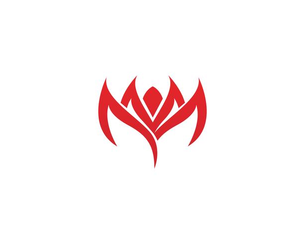 Blatt Lotus Blume Logo und Symbole Vektor