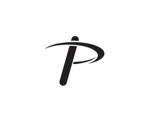 P Logo Brief Business Corporate Design vektor
