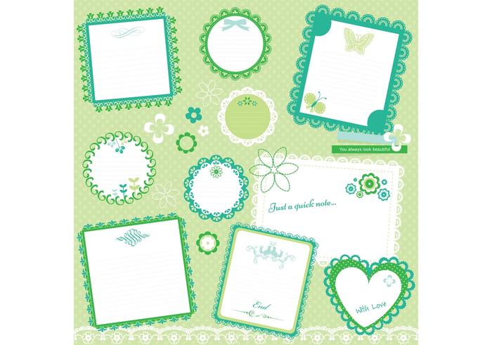 Nettes Scrapbook Vector Pack