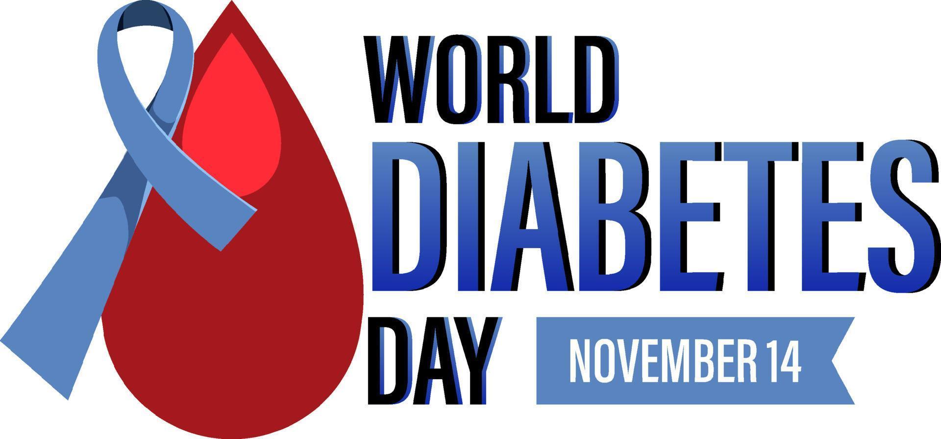 World Diabetes Day affischdesign vektor