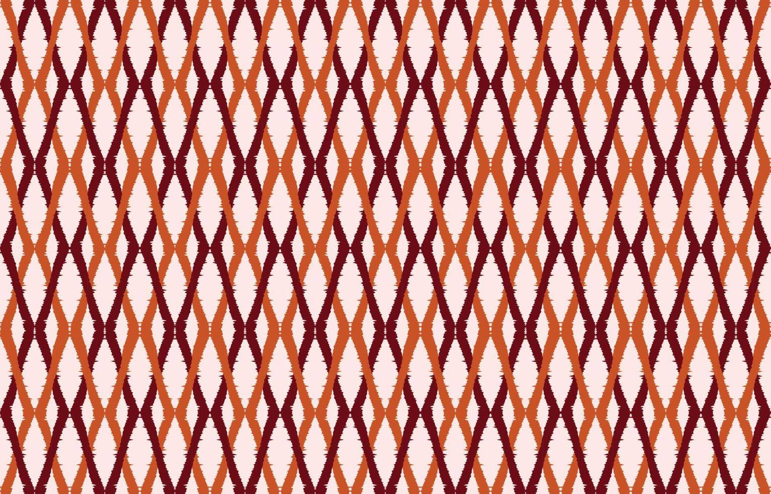 vacker etnisk katkonst. sömlösa rombmönster i tribal, folklig broderi chevron stil. ogee geometrisk konst prydnad tryck. design för matta, tapeter, kläder, omslag, tyg. vektor