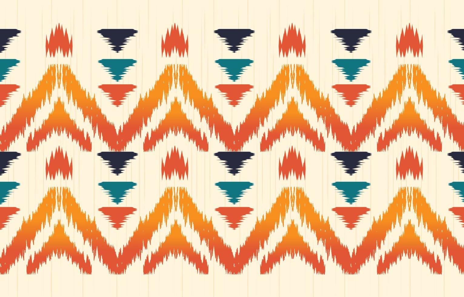 schöne ethnische abstrakte ikat-kunst. nahtloses muster in stammes-, volksstickerei und mexikanischem stil. aztekischer geometrischer kunstverzierungsdruck. design für teppich, tapete, verpackung, stoff, bezug. vektor