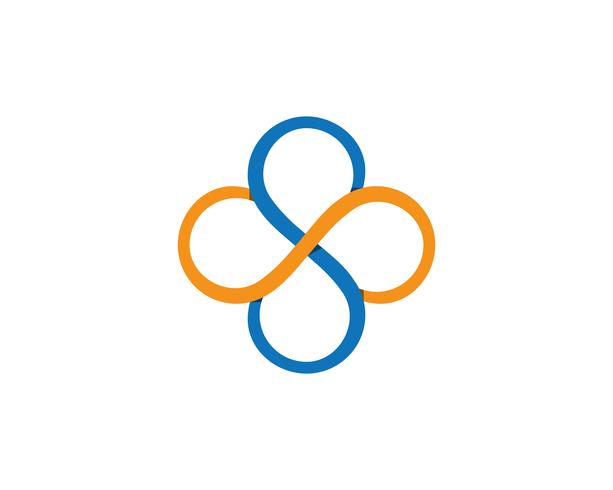 Infinity-Logo und Symbol Vorlage Symbole App vektor