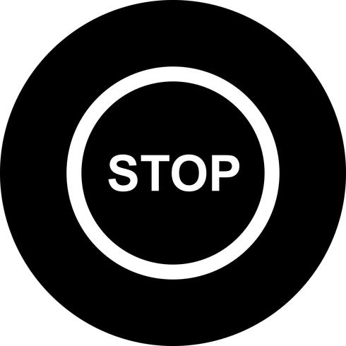 Vektor-Stop-Symbol vektor