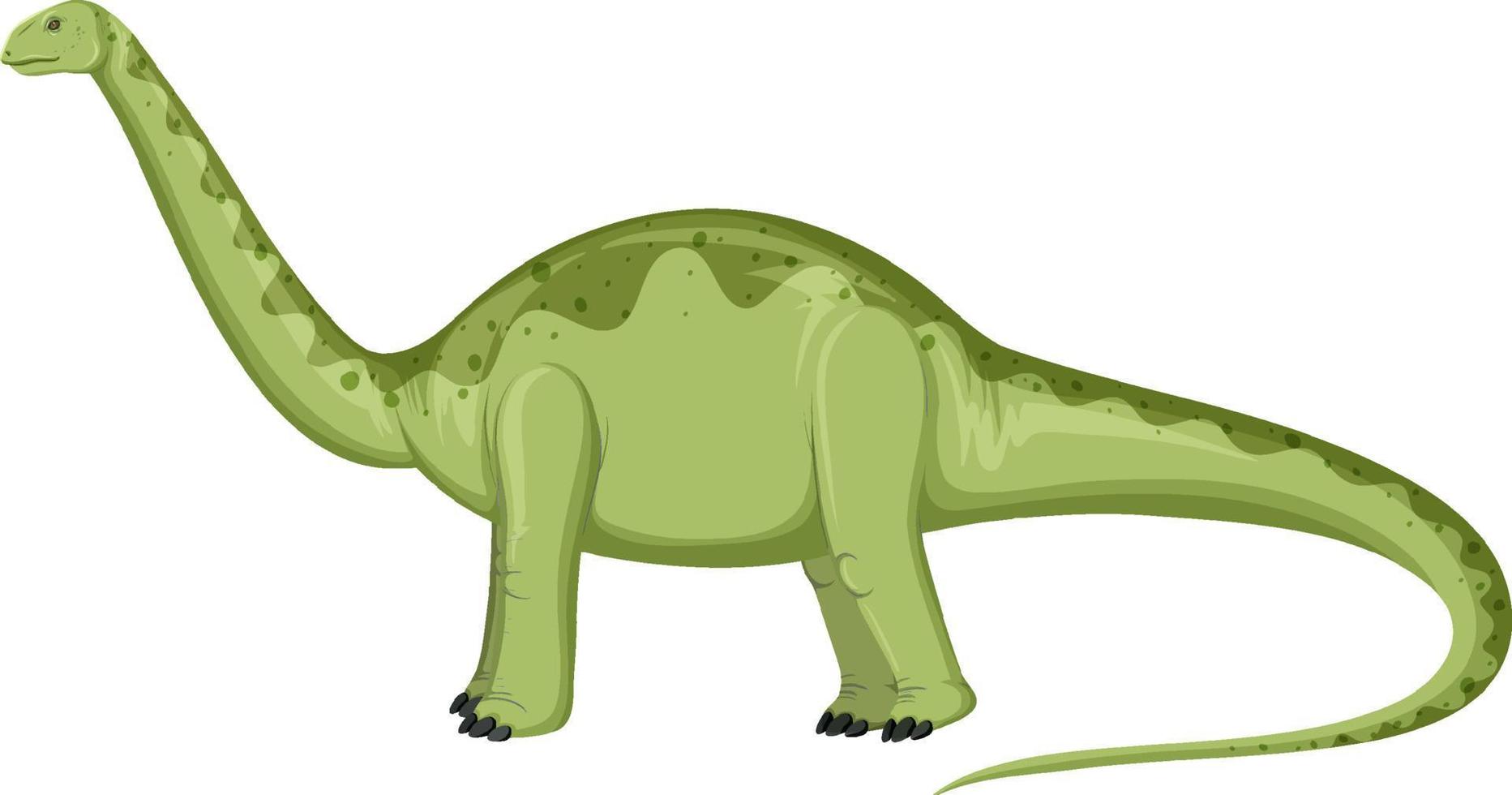 Aptosaurus-Dinosaurier auf weißem Hintergrund vektor