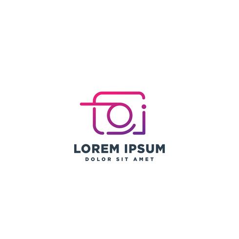 kamera fotografi logotyp mall vektor illustration ikon element