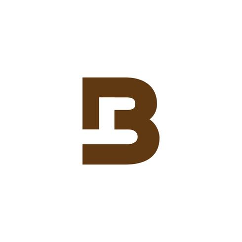 Letter B kreativ logotyp mall vektor illustratör
