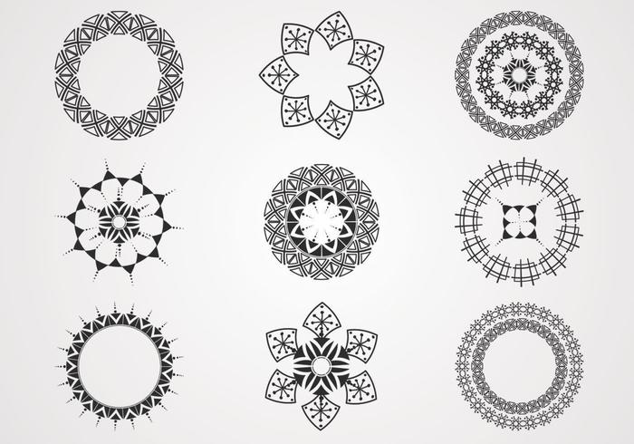 Kreisförmige Spirale Vector Pack