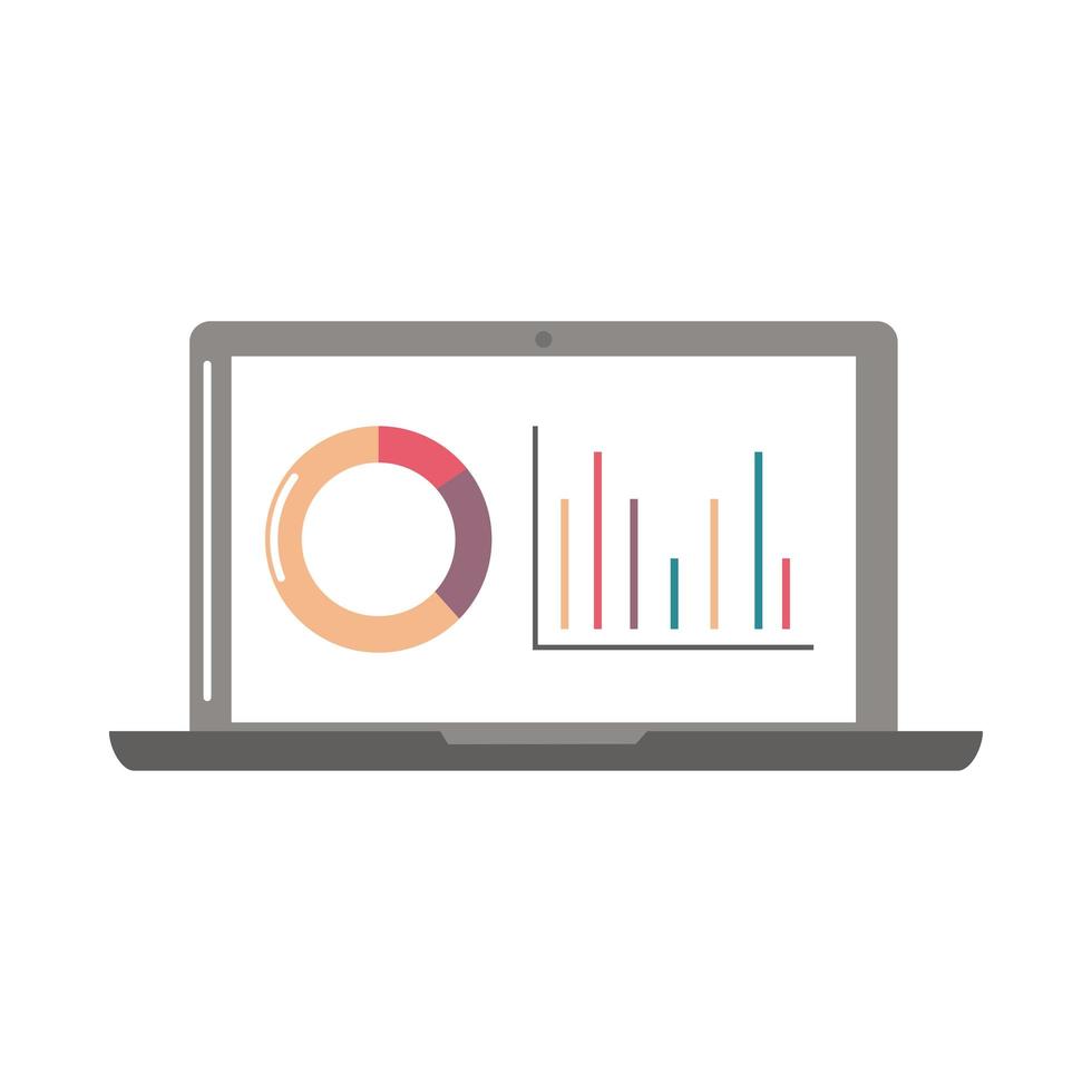 finansanalysdiagram vektor