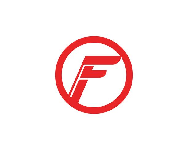 F-logotyp och symboler mall vektorikoner vektor