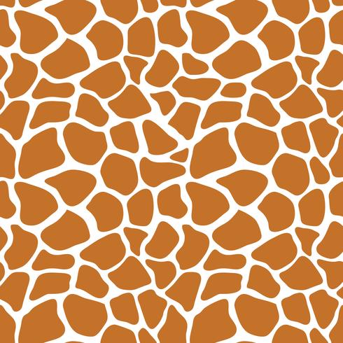 Vektor sömlösa mönster med giraff hudstruktur. Repeterande giraffbakgrund för textildesign, pappersark, scrapbooking. Djur textiltryck.