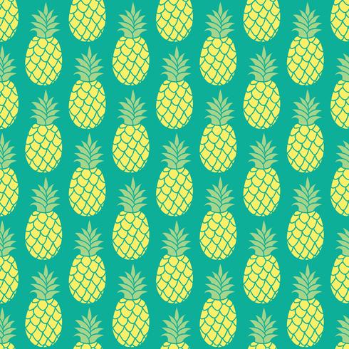 Ananas vektor bakgrund. Ananas sömlös mönster. Ananas textilmönster. Ananas upprepande bakgrund, Sommarfärgad ananas textiltryck. Ananas bakgrund för scrapbooking.