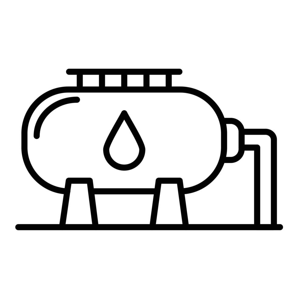 Symbol für die Gasspeicherlinie vektor