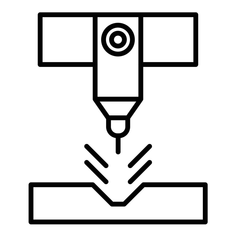 Symbol für Plasmalaserlinie vektor