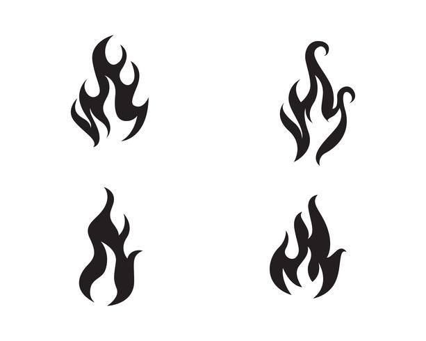 Brand flamma vektor illustration design
