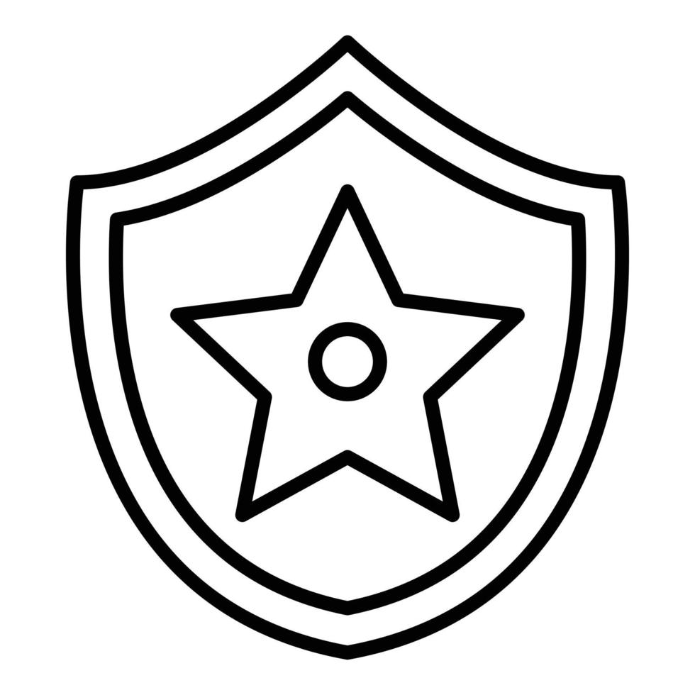 Symbol für Sheriff-Linie vektor