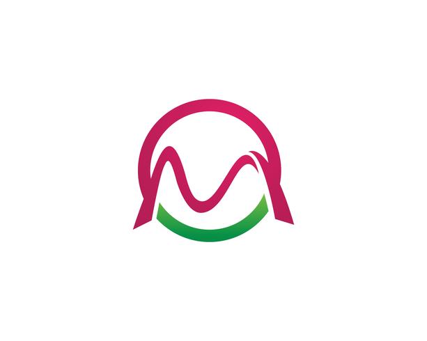 M logo Affärsmall Vector icon