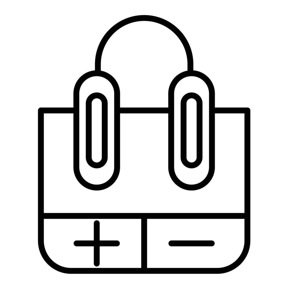 Symbol für die Elektrolyselinie vektor