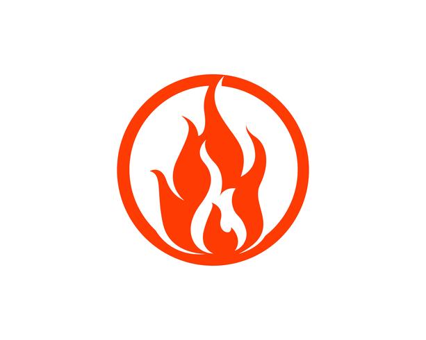 Brand flamma vektor illustration design