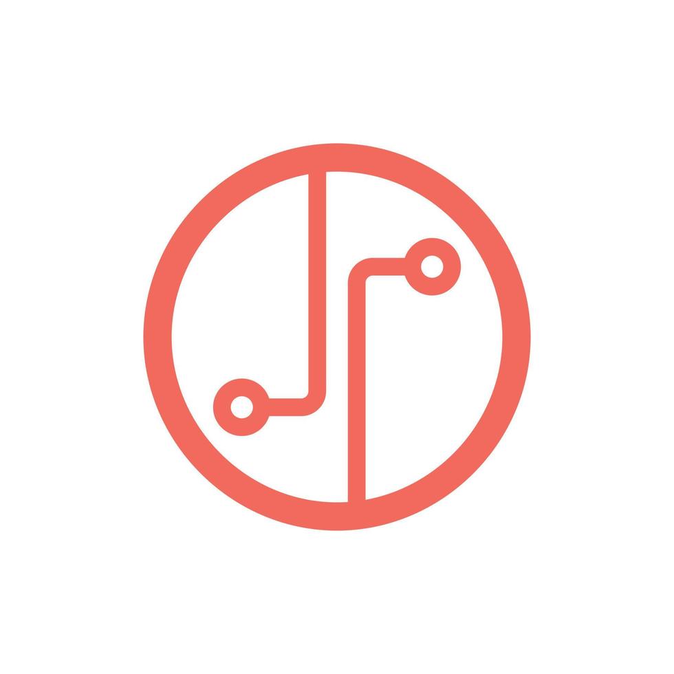 Platine, Technologie-Vektor-Symbol. Website-Design, Logo, App. Globus, Welttechnologie-Logo, Symbol. vektor