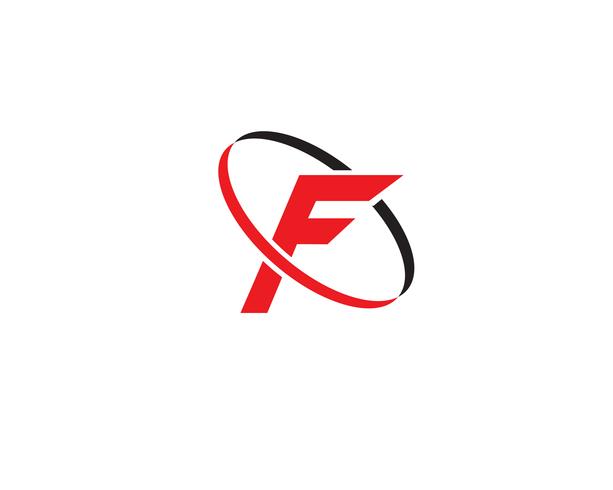 F-Logo und Symbolschablonenvektor vektor