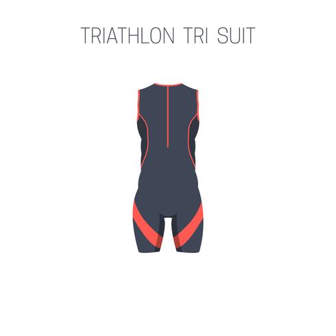 triathlon tri suit. vektor