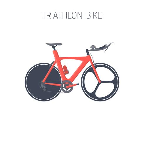 Triathlon cykel. Sport ikon. vektor