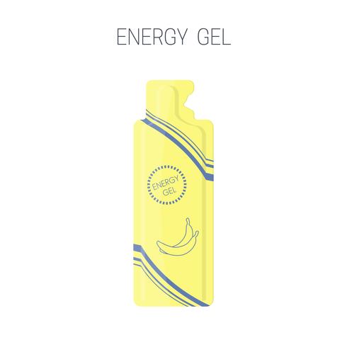 Energiesport-Gel-Paket-Symbol. vektor