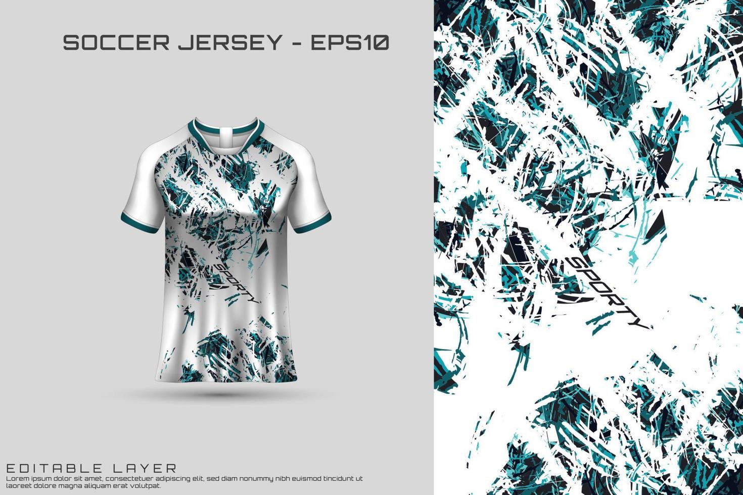 sport jersey och t-shirt mall sport jersey design vektor mockup.