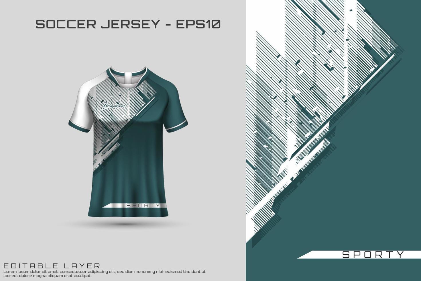 sport jersey och t-shirt mall sport jersey design vektor mockup.