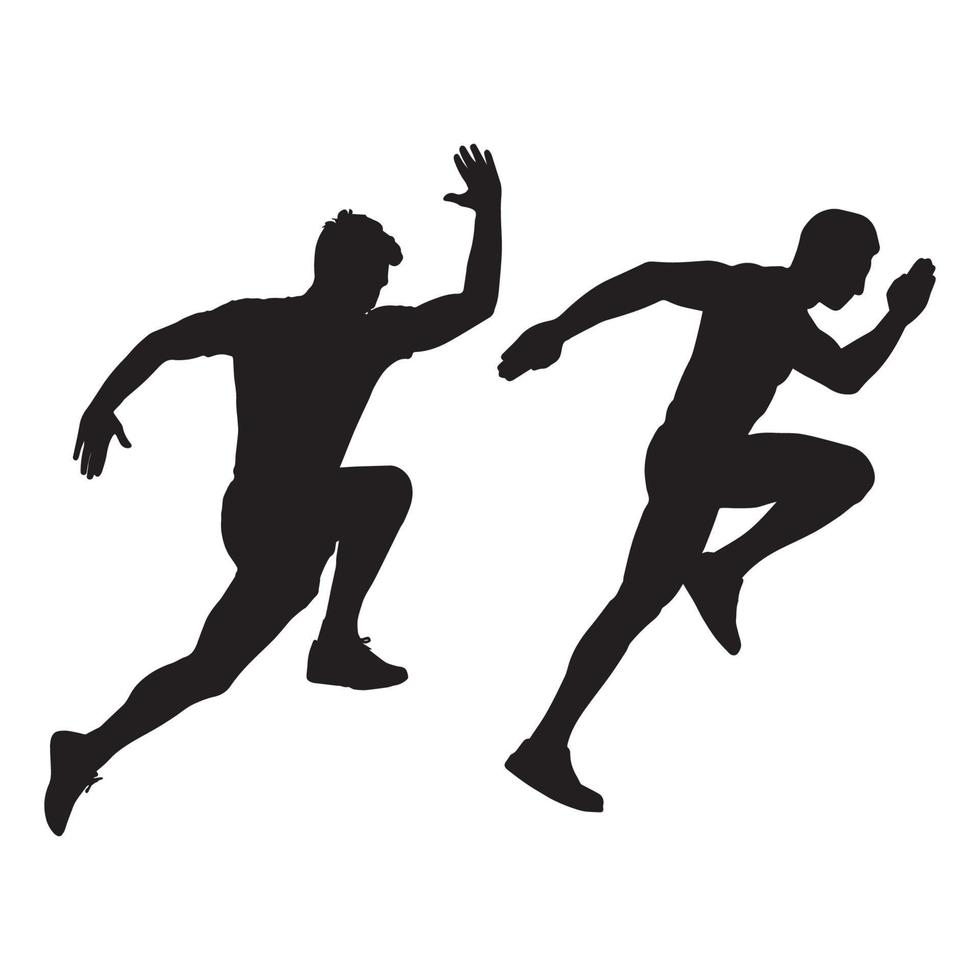 vektor illustration av idrottare löpare