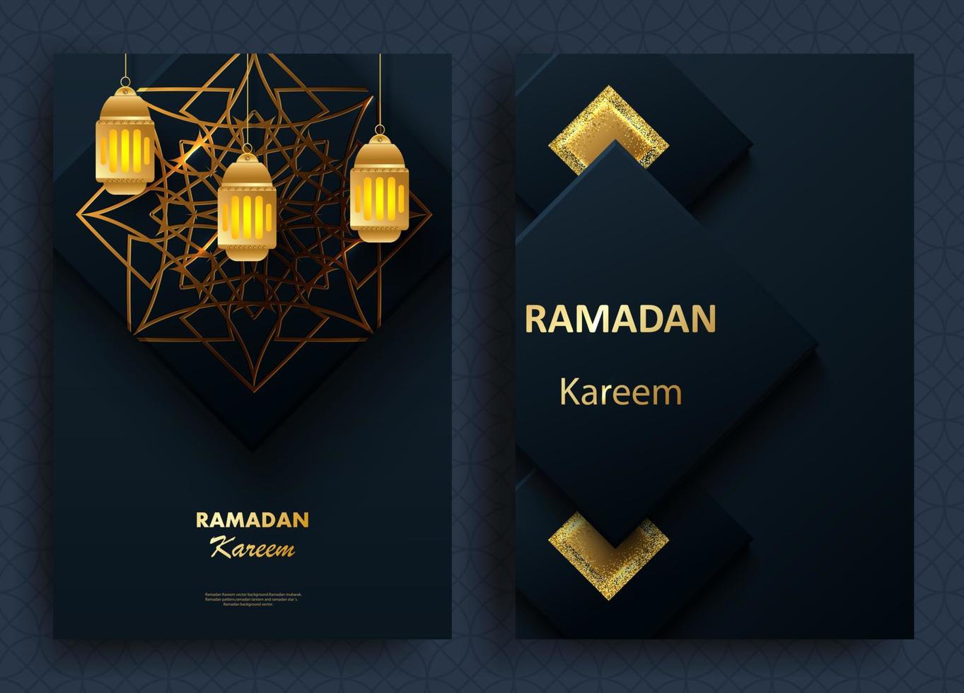 kreatives modernes Design mit geometrischem arabischem Goldmuster auf strukturiertem Hintergrund. islamischer heiliger feiertag ramadan kareem. grußkarte oder banner. Vektor-Illustration vektor