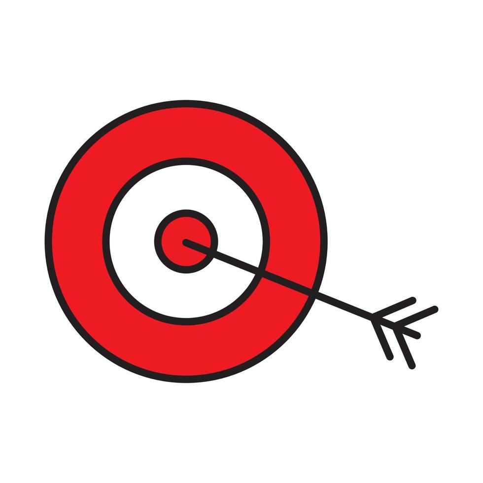 Zielgeschäftssymbol für Website, Präsentation, Symbol editierbarer Vektor