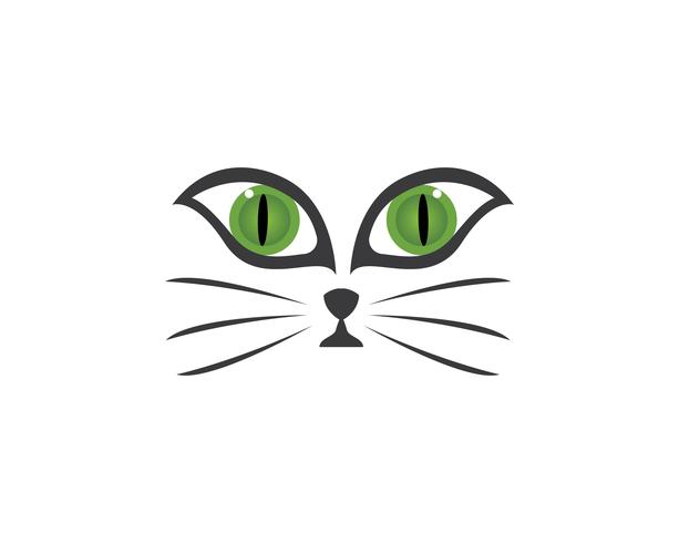 Gesicht Katze Logo Vektor