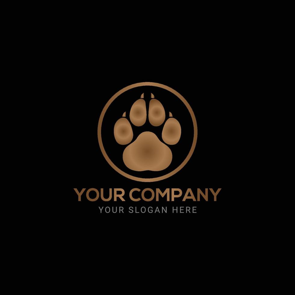 farbenfrohes Haustierpflege-Logo-Design vektor
